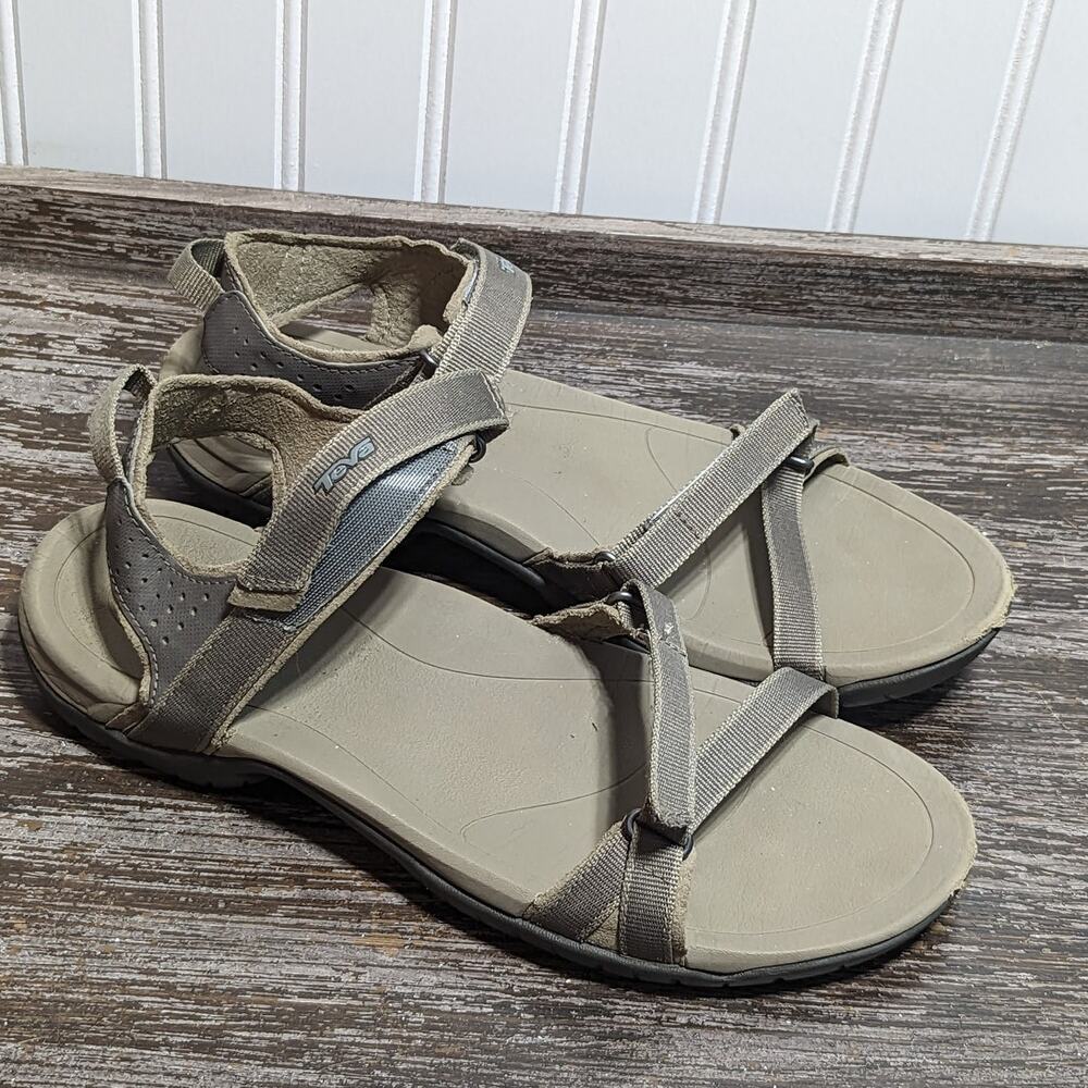 Teva Women's Verra Taupe Stone Casual Comfort Sandal Size 10